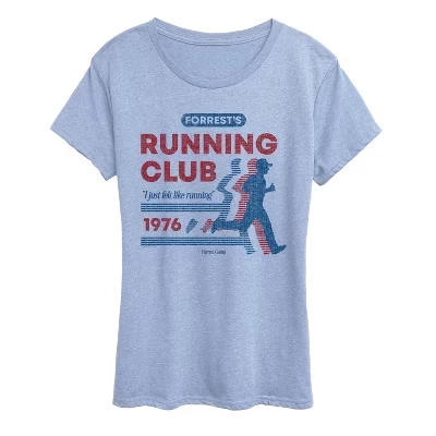Женская футболка Forrests Running Club с коротким рукавом и графическим рисунком