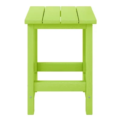 Детская уличная мебель для патио Malibu Kids HDPE Adirondack Квадратный приставной столик лайм