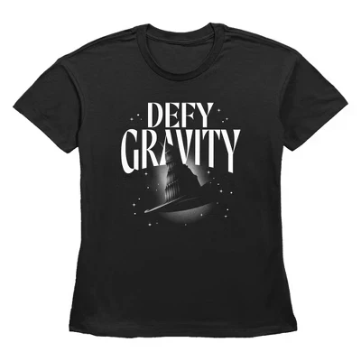 Женская футболка Defy Gravity Witch Hat черного цвета
