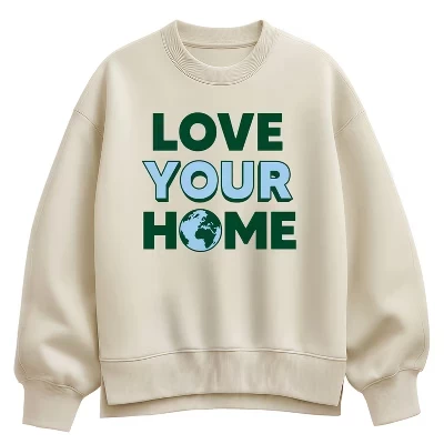 Женский свитшот Instant Message Love Your Home, кремовый