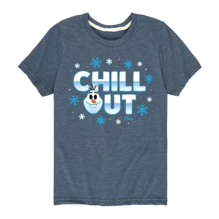 Футболка для мальчиков Disney Olaf Chill Out, голубая