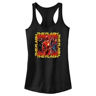 Женская майка-беговел Superheroes Racerback от Flash Boxed для юниоров и женщин, черная