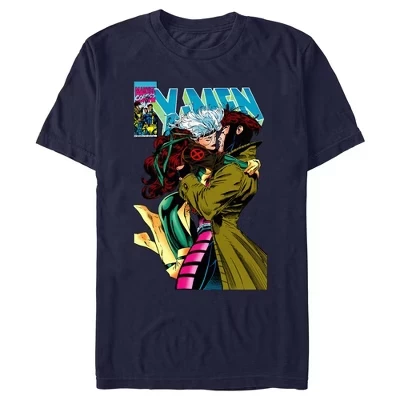 Мужская футболка X-Men 97 «Гамбит и Роуг», синяя