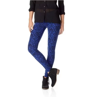 Женские леггинсы Aeropostale с джаккардовым рисунком, синие