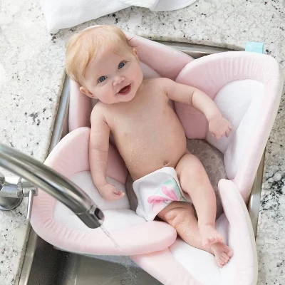Детская ванночка Blooming Bath Lotus, розовая
