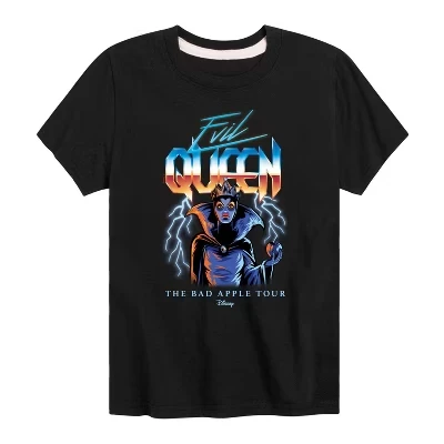 Футболка с коротким рукавом Evil Queen Bad Apple Tour с графическим рисунком черного цвета