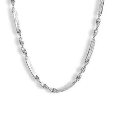EVRY JEWELS ВОДОНЕПРОНИЦАЕМОЕ ожерелье из нержавеющей стали с золотым или посеребренным покрытием, витое роскошное ожерелье из серебра