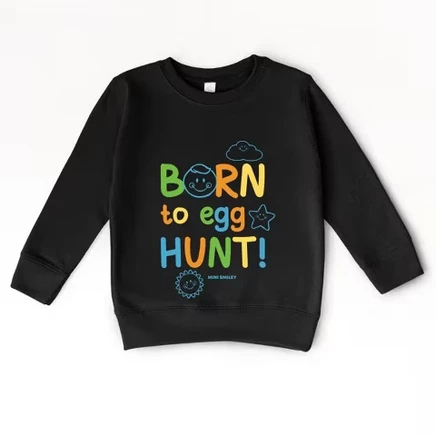 Детский свитшот The Juniper Shop Mini Smiley, черный