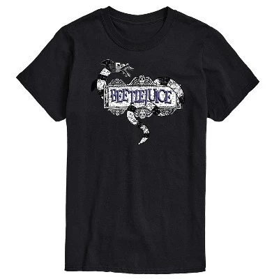 Мужская футболка Beetlejuice Classic Logo, черная