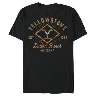 Мужская футболка с логотипом бренда Rusty Dutton Ranch Est 1886, черная