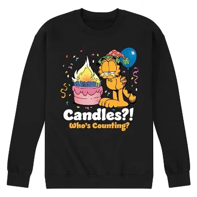 Мужская флисовая толстовка Candles Who's Counting с графическим рисунком, черная
