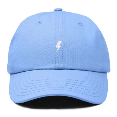 Лил Болт Вышитая хлопчатобумажная летняя уличная бейсболка Dad Hat мужская светло-голубая