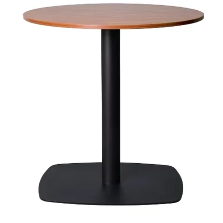 Круглый обеденный стол LeisureMod Vail с MDF, коньячный