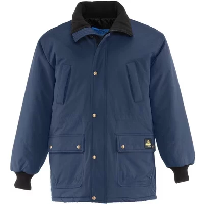RefrigiWear ChillBreaker Parka - Утепленная зимняя куртка, водоотталкивающая, Ветрозащитная, легкая, комфортная при температуре -40° F, Рабочая одежда для холодной погоды синего цвета