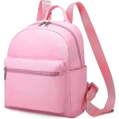 Lightweight Mini Backpack for Women – Small Waterproof Daily Purse & Casual Daypack pink