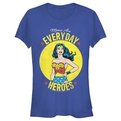Женская футболка Wonder Woman Moms Are Everyday Heroes для юниорок