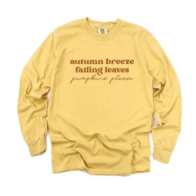 Женская футболка Simply Sage Market Autumn Breeze с длинным рукавом, горчичная