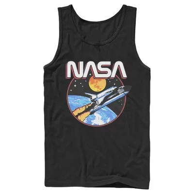 Мужская майка NASA Shuttle Journey, черная