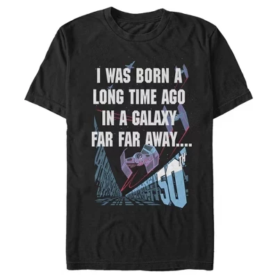 Мужская футболка с портретом на 50-й день рождения I Was Born A Time Ago, черная