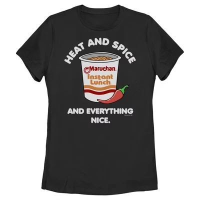 Женская футболка Heat and Spice and Everything Nice черного цвета