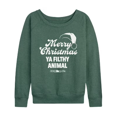 Женский лонгслив Home Alone Merry Christmas, хвойный