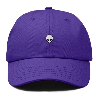 Вышитая хлопчатобумажная шапочка Lil Alien Outdoor Space Nature Dad Hat мужская фиолетовая