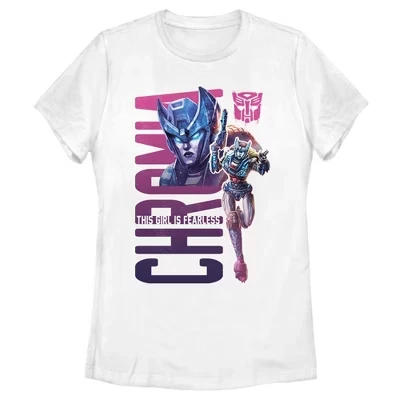 Женская футболка Transformers Chromia Fearless Girl, белая