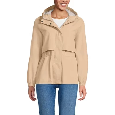 Женский дождевик Lands End Squall, складной, белый