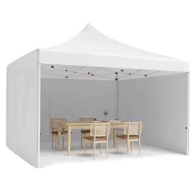 Тент-павильон TROPOW 3×3 м Pop-Up с 3 стенками, белый