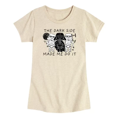 Футболка с коротким рукавом и рисунком The Dark Side Made Me Do It.