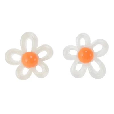 Украшение для шнурков Unique Bargains Hollow-out Flower, белые