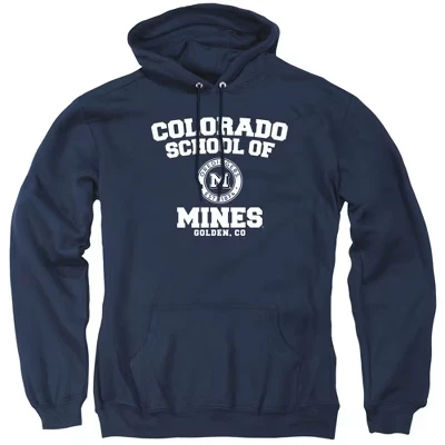 Толстовка с капюшоном для взрослых с официальным логотипом Circle от Colorado School of Mines