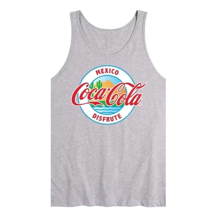 Мужская майка Coca-Cola Mexico Disfute, серый меланж