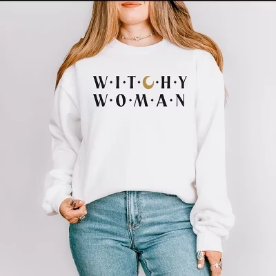 Женская толстовка Witchy Woman белого цвета