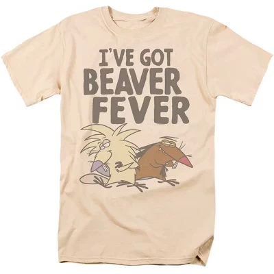 Мужская кремовая футболка Beaver Fever