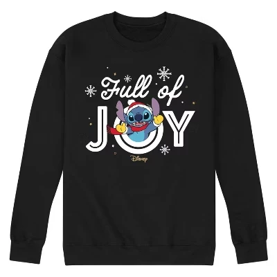 Мужская флисовая толстовка Full Of Joy с рождественским рисунком, черная