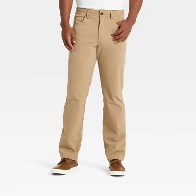 Мужские брюки Goodfellow & Co Slim, 5 карманов, бежевые