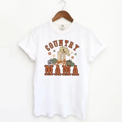 Женские ботинки Country Mama с коротким рукавом, окрашенная в белый цвет футболка