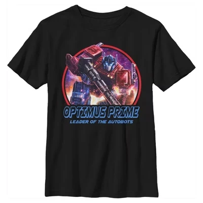 Футболка для мальчиков Transformers Optimus Prime, черная