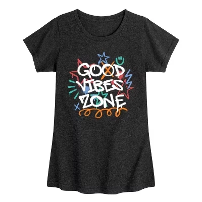 Приталенная футболка с коротким рукавом и рисунком Good Vibes Zone
