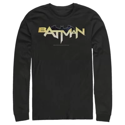 Мужской лонгслив DC Comics Batman Logo, черный