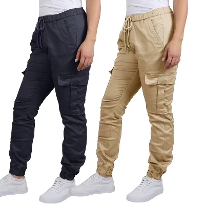 Женские хлопчатобумажные брюки-карго свободного кроя Flex Stretch Cargo Jogger-2 упаковки