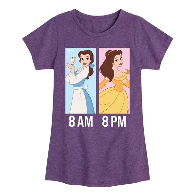 Футболка для девочек Disney Princess Belle, фиолетовая