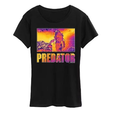 Женская футболка Predator Thermal Vision с принтом, черная