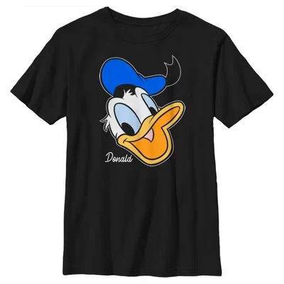 Футболка для мальчика Disney с Дональдом Даком, черная