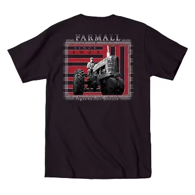 Мужская футболка с коротким рукавом Legends Live Forever McCormick Farmall Vintage Country Tractor Farm черного цвета с графическим рисунком