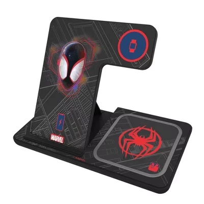 Беспроводная зарядная станция Keyscaper Marvel 3 в 1, 15 Вт, Miles Morales