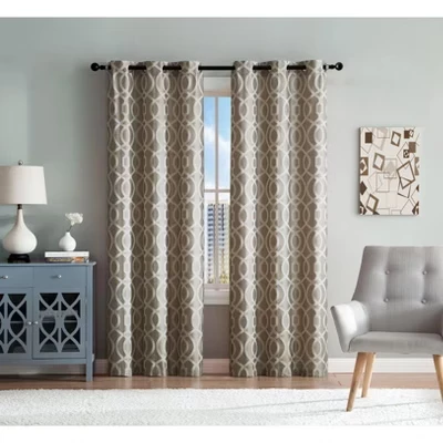 Шторы Kate Aurora Royal Living, 2 шт., серо-бежевые