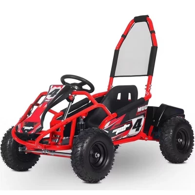 Детский электрический картинг Mud Monster Kids 48v 1000w с полной подвеской Красный красный