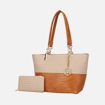Женская вместительная внутренняя сумка Sasha Tote из веганской кожи от Mia K бежевого цвета